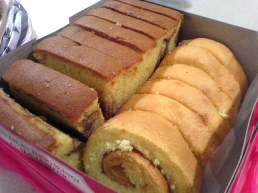 Yut Kee, marble cake and kaya swiss roll